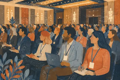 Professional Networking Conference Audience in Ballroom