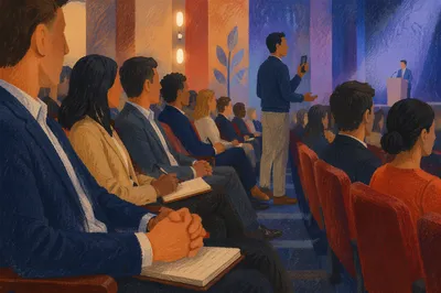 Professional Networking Conference in Modern Auditorium