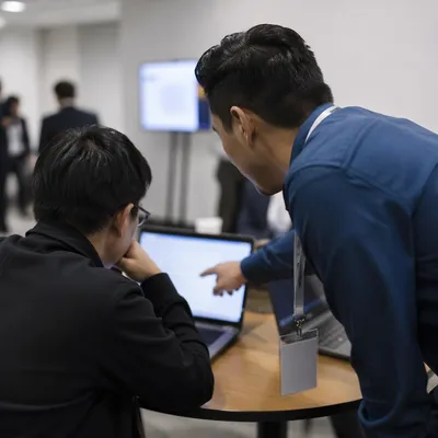 Professional Networking Collaboration at Conference Table