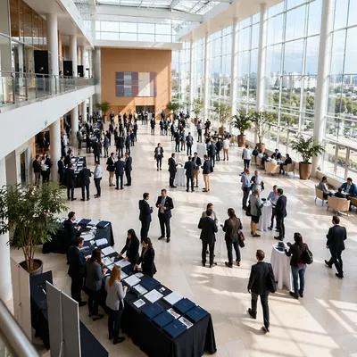 Modern Professional Networking Conference in Atrium