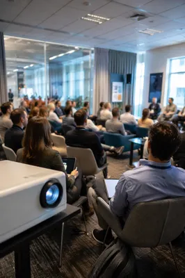 Modern Professional Networking Conference Meeting Room