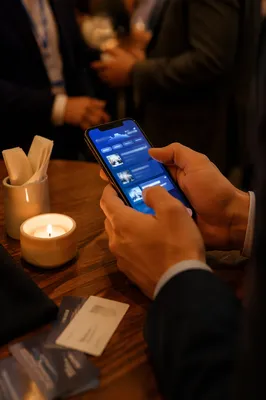 Professional Networking Event App Close Up