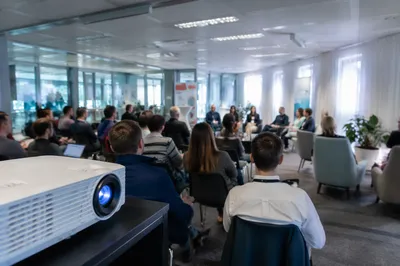 Modern Professional Networking Conference Meeting Room