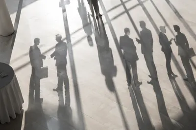 Overhead Shadows at Professional Networking Conference