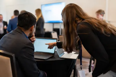 Professional Networking Collaboration at Conference Table