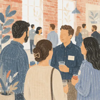 Sunlit Loft Business Networking Gathering