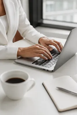 Modern Professional Laptop Workspace