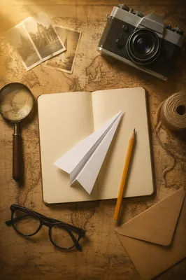 Paper Airplane Business Ideas Flat Lay