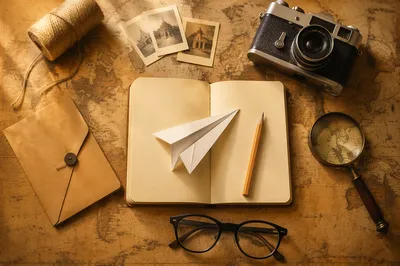 Paper Airplane Brainstorming Desk Concept