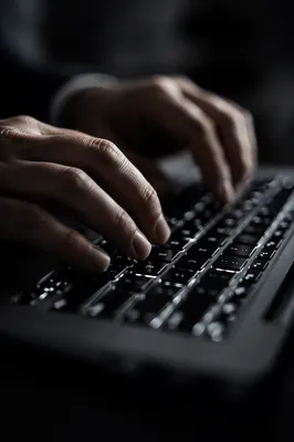 Late Night Business Keyboard Typing Close-Up