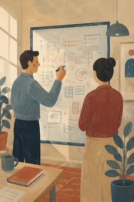 Collaborative Strategy Planning on Glass Board