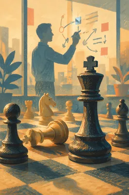 Chess Strategy Planning on Glass Board
