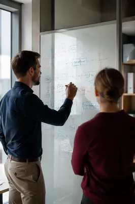 Collaborative Strategy Planning on Glass Board