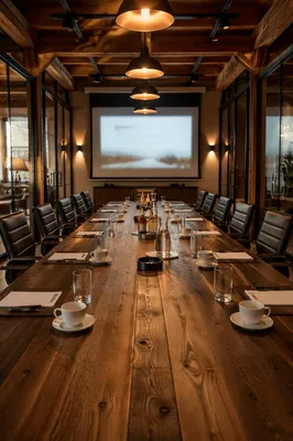 Executive Conference Room Presentation Setup