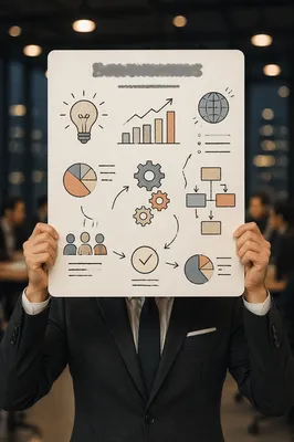 Business Brainstorm Whiteboard Presentation Concept