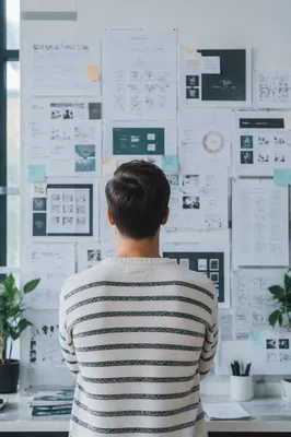 Modern Office Team Brainstorm Presentation Board
