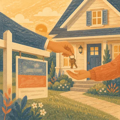 Golden Hour Home Sale Key Handover