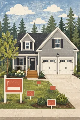 Suburban House for Sale Yard Sign