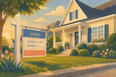 Golden Hour House for Sale Sign