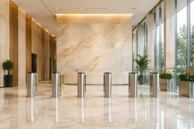 Modern Office Lobby Reception Entrance