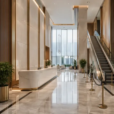 Luxurious Modern Office Lobby Reception
