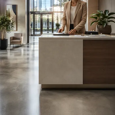 Modern Office Lobby Reception Desk Entrance