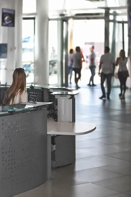 Modern Office Lobby Reception Desk Entrance
