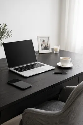 Minimalist Remote Work Home Office Desk