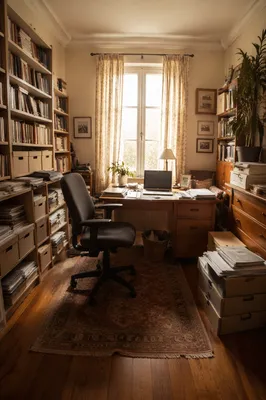 Warm Remote Work Home Office Desk