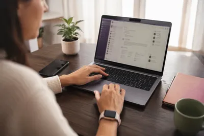 Calm Remote Work Home Office Desk