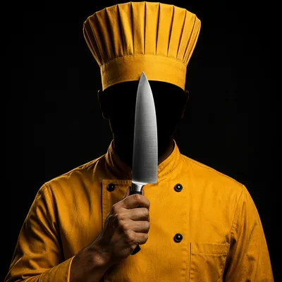 Shadowed Chef Portrait for Restaurant Branding