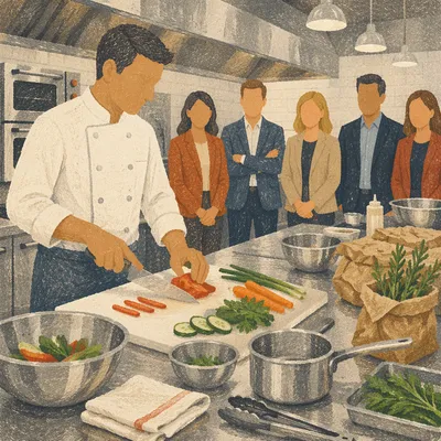 Professional Chef Training in Commercial Kitchen