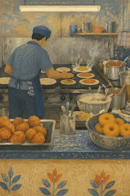 Busy Independent Restaurant Kitchen Service