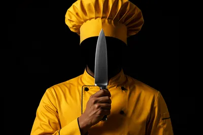 Shadowed Chef Portrait for Restaurant Branding