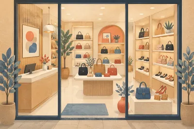 Friendly Boutique Customer Service Counter Interior