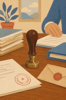 Rubber Stamp on Documents for Approval Workflow