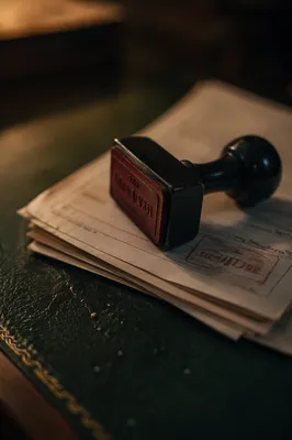 Rubber Stamp on Business Approval Documents