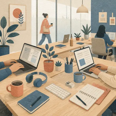 Collaborative Hot Desking in Open Office