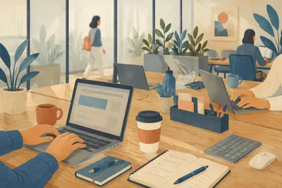 Collaborative Hot Desking in Open Office