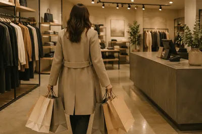 Premium Retail Shopping Bags in Store