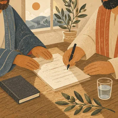 Business Contract Signing with Olive Branch