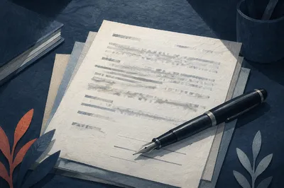 Professional Contract Signing Pen on Documents