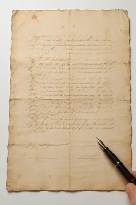 Signed Contract With Fountain Pen