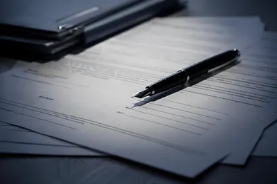 Professional Contract Signing With Fountain Pen