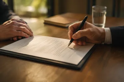 Business Contract Signing With Trust