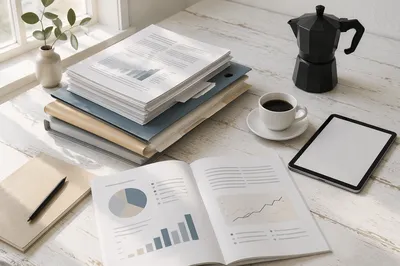 Organized Business Documents on Modern Desk