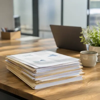 Tidy Document Folders on Office Desk