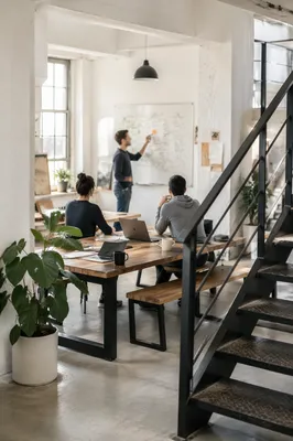 Creative Startup Garage Loft Collaboration