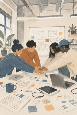 Startup Team Unity in Garage Workspace