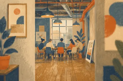 Raw Startup Garage Team Collaboration Scene